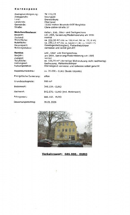 Textseite — Mehrfamilienhaus in Hohen Neuendorf