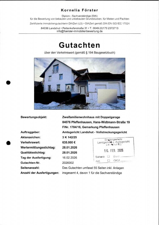 Textseite — Garage in Pfeffenhausen