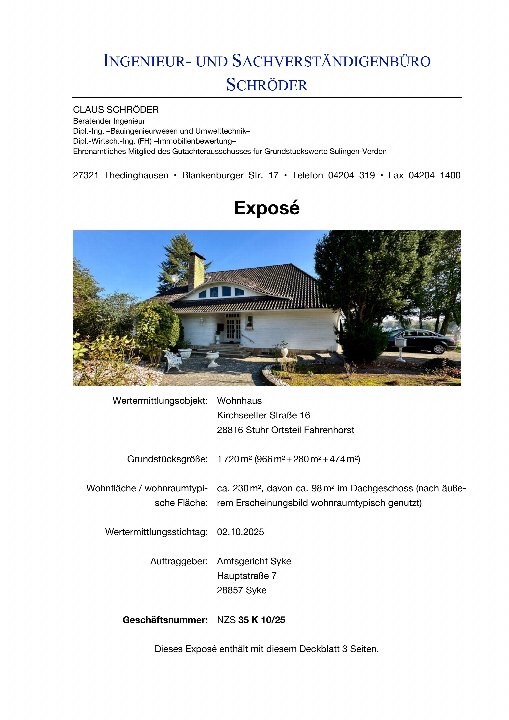Textseite — Einfamilienhaus in Stuhr