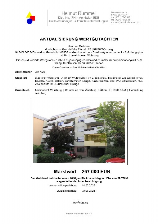 Textseite — Eigentumswohnung in Würzburg