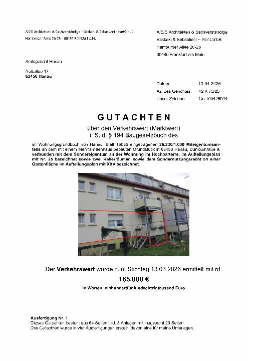 Textseite — Eigentumswohnung in Hanau