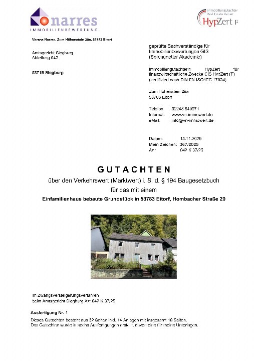 Textseite — Einfamilienhaus in Eitorf