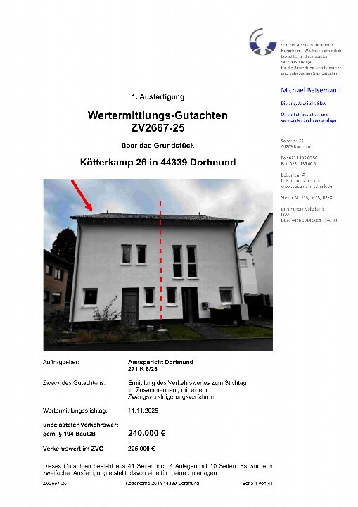 Textseite — Doppelhaushälfte in Dortmund