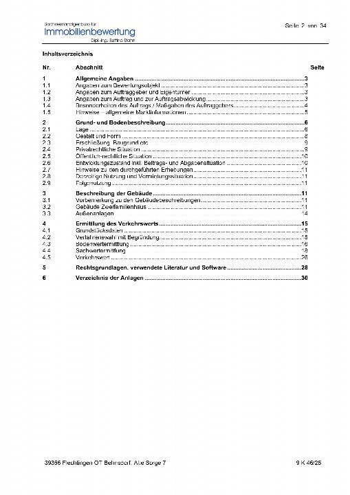 Textseite — Zweifamilienhaus in Flechtingen