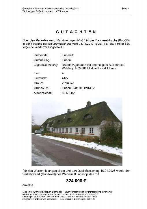 Textseite — Zweifamilienhaus in Lindewitt - OT Linnau