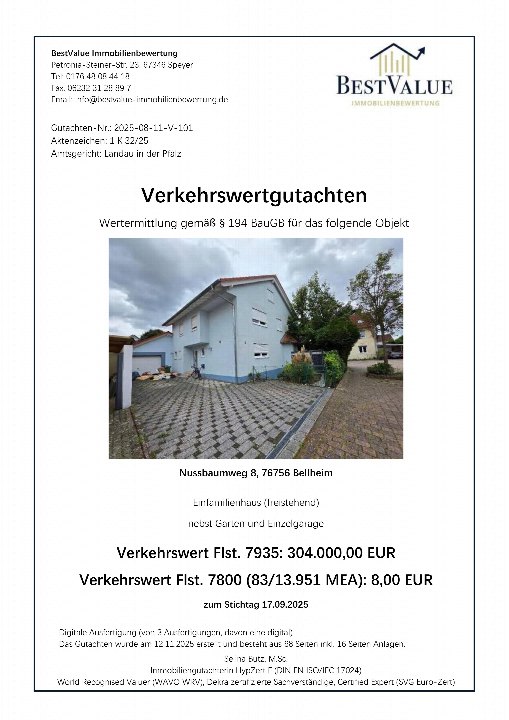 Textseite — Einfamilienhaus in Bellheim