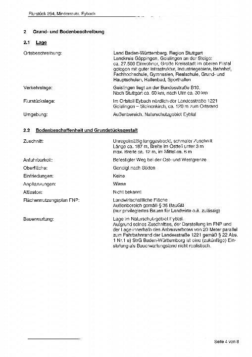 Textseite — Immobilie in Geislingen/Steige - Eybach
