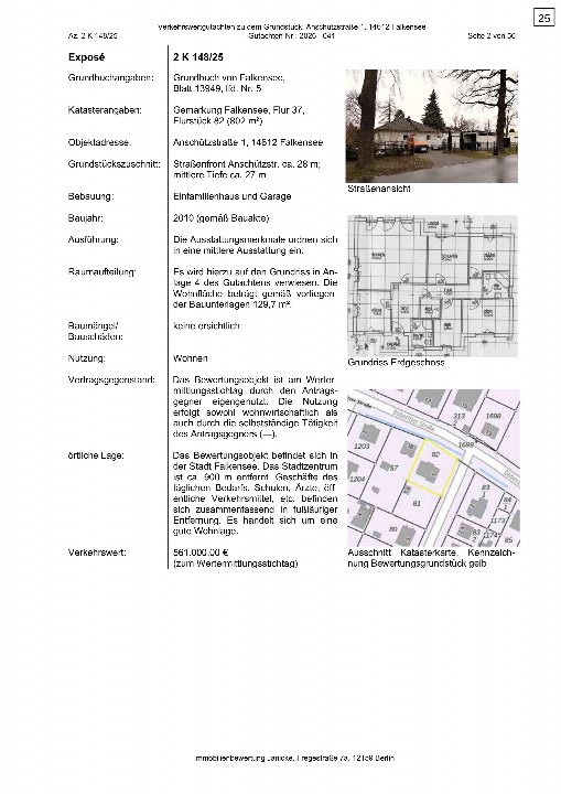 Textseite — Einfamilienhaus in Falkensee