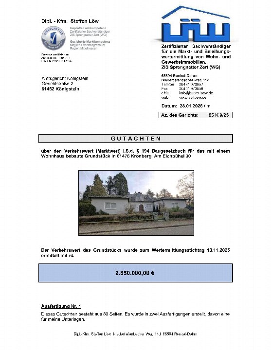 Textseite — Einfamilienhaus in Kronberg im Taunus