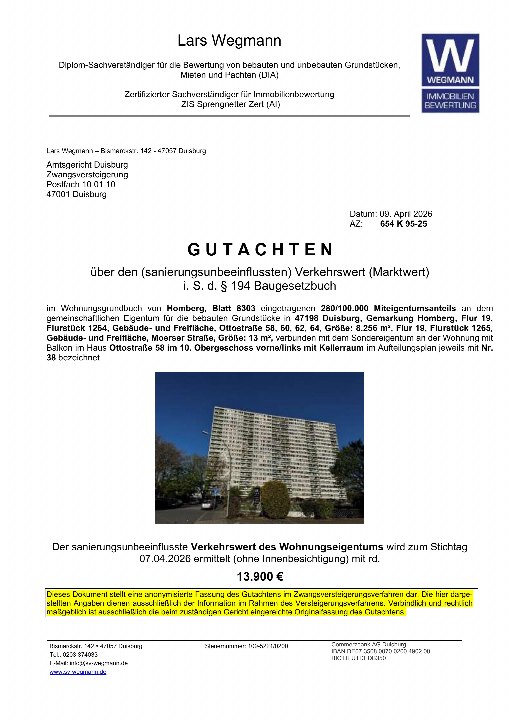 Textseite — Eigentumswohnung in Homberg