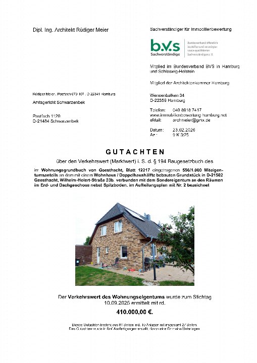Textseite — Immobilie in Geesthacht