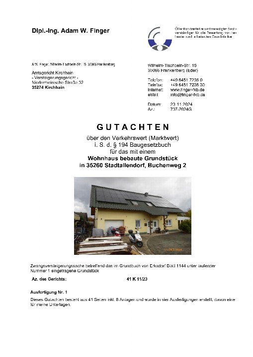Textseite — Einfamilienhaus in Stadtallendorf