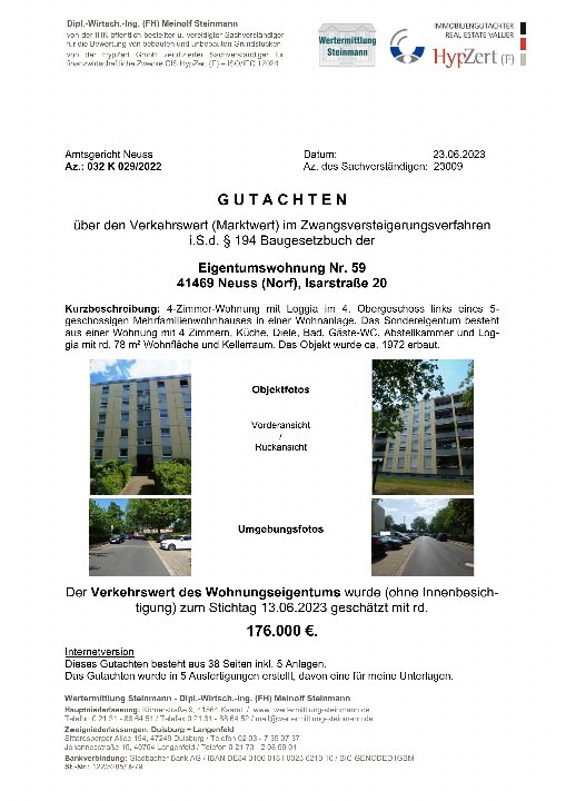 Textseite — Eigentumswohnung in Neuss-Norf