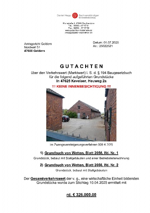 Textseite — Eigentumswohnung in Kevelaer