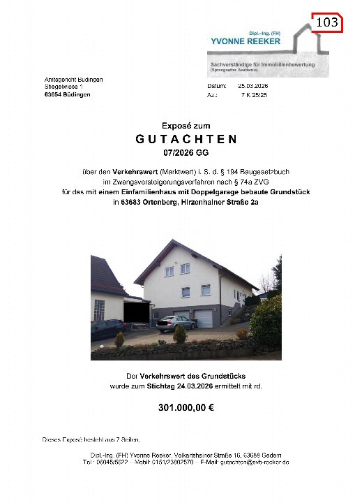Textseite — Einfamilienhaus in Ortenberg