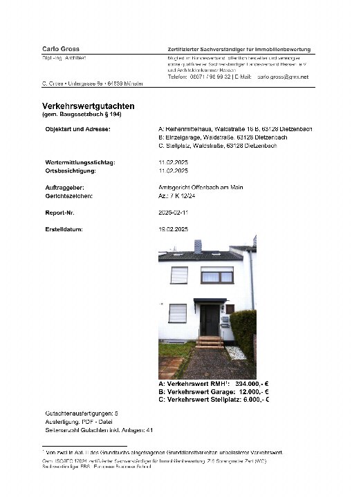 Textseite — Reihenhaus in Offenbach