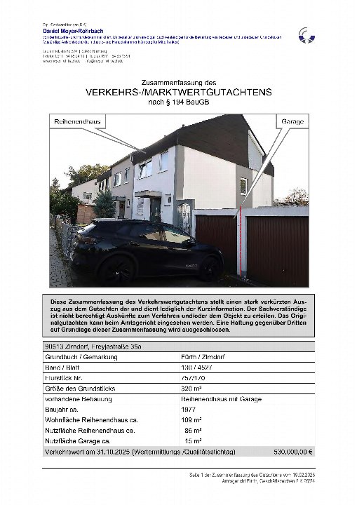 Textseite — Garage in Zirndorf