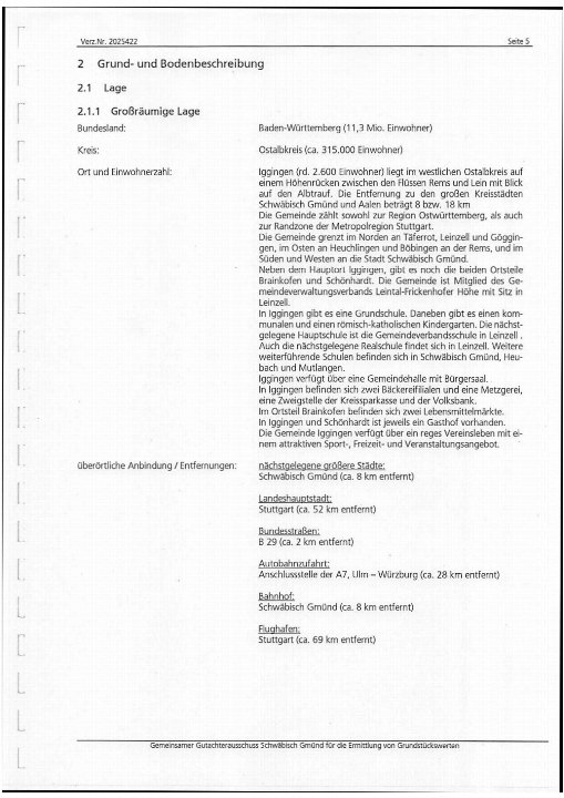 Textseite — Immobilie in Iggingen