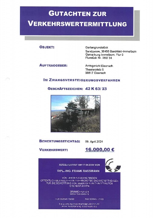 Textseite — Sonstiges in Immelborn