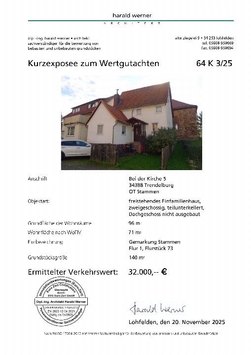 Textseite — Einfamilienhaus in Trendelburg