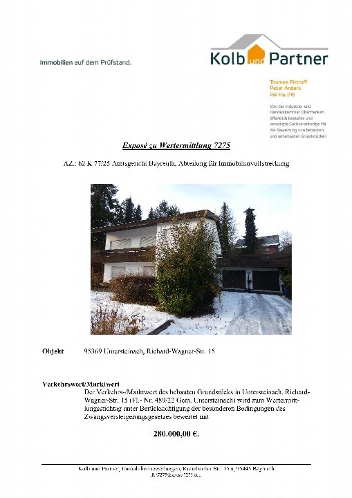 Textseite — Einfamilienhaus in Bayreuth