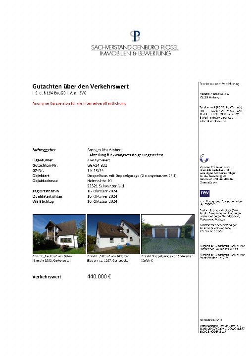 Textseite — Einfamilienhaus in Amberg