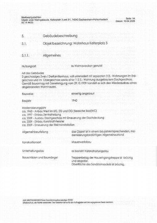 Textseite — Immobilie in Sachsenheim-Hohenhaslach