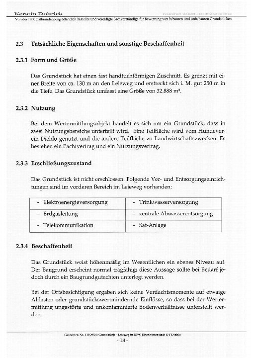 Textseite — Immobilie in Eisenhüttenstadt OT Diehlo