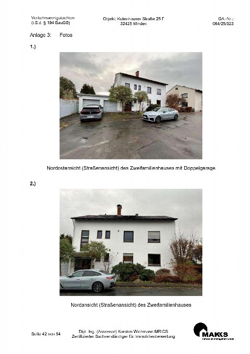 Textseite — Zweifamilienhaus in Minden