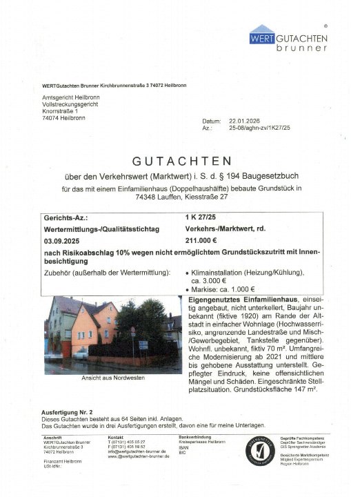 Textseite — Einfamilienhaus in Lauffen am Neckar
