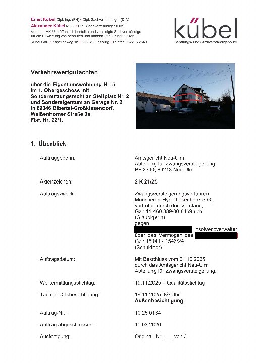 Textseite — Eigentumswohnung in Bibertal-Großkissendorf
