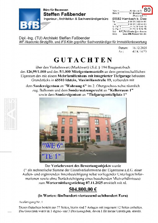 Textseite — Eigentumswohnung (5 Zimmer oder mehr) in Idstein