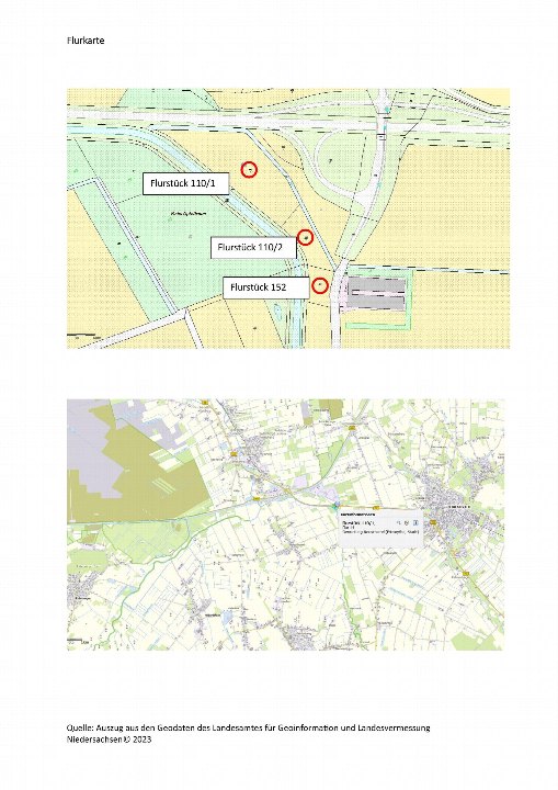 Textseite — Land- und forstwirtschaftlich genutztes Grundstück in Neuscharrel