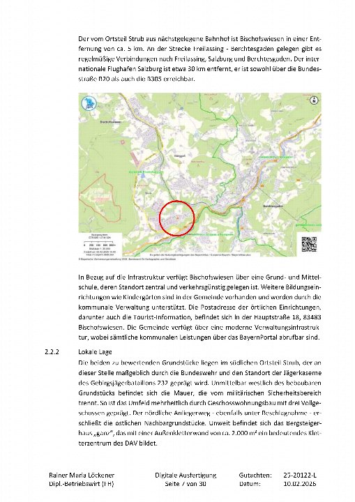 Textseite — Baureifes Grundstück in Bischofswiesen