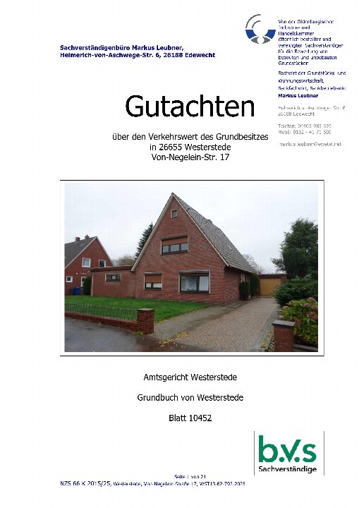 Textseite — Einfamilienhaus in Westerstede