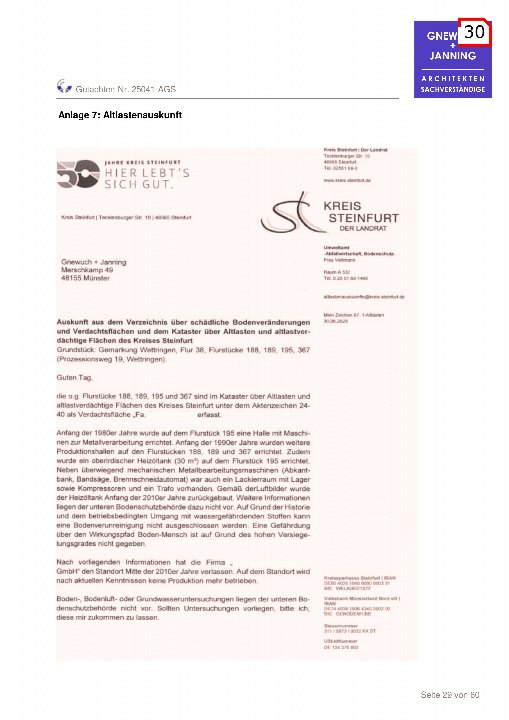 Textseite — Gewerblich genutztes Grundstück in Wettringen