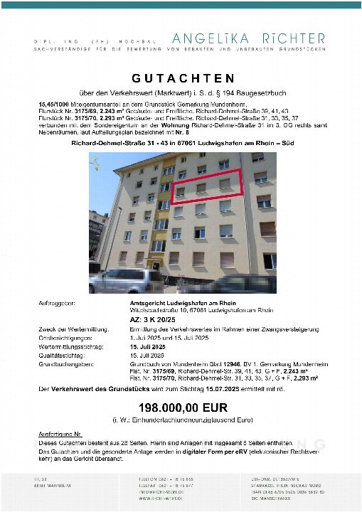 Textseite — Eigentumswohnung in Ludwigshafen