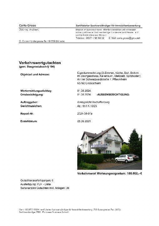 Textseite — Kfz-Stellplatz in Großostheim