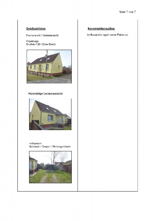 Textseite — Einfamilienhaus in Havelaue