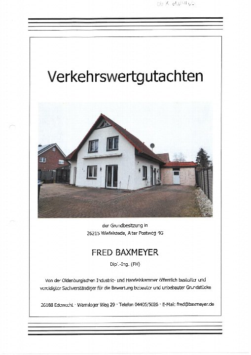 Textseite — Einfamilienhaus in Wiefelstede