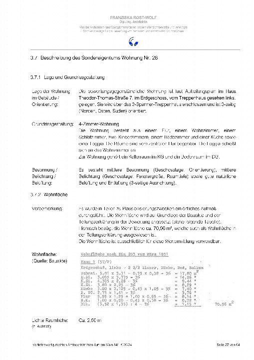 Textseite — Eigentumswohnung in Frankfurt am Main