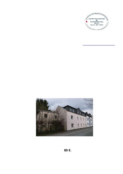 Textseite — Garage in Hof