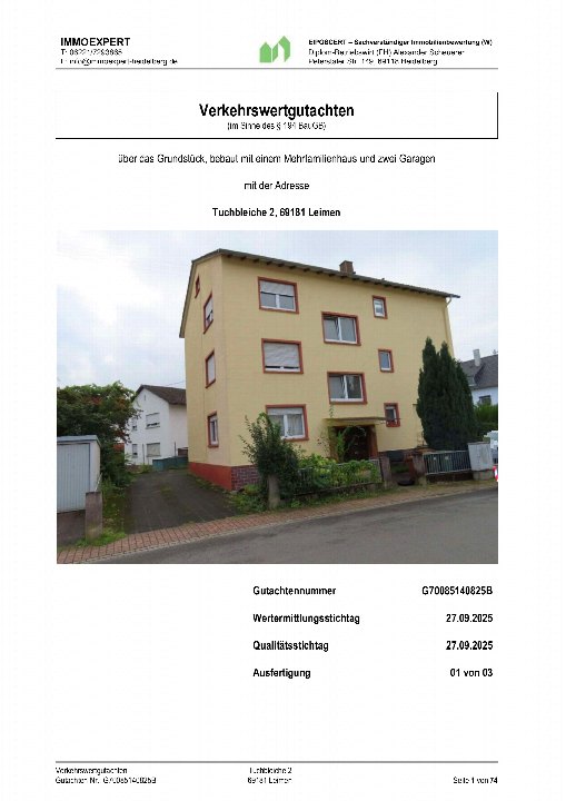 Textseite — Mehrfamilienhaus in Leimen