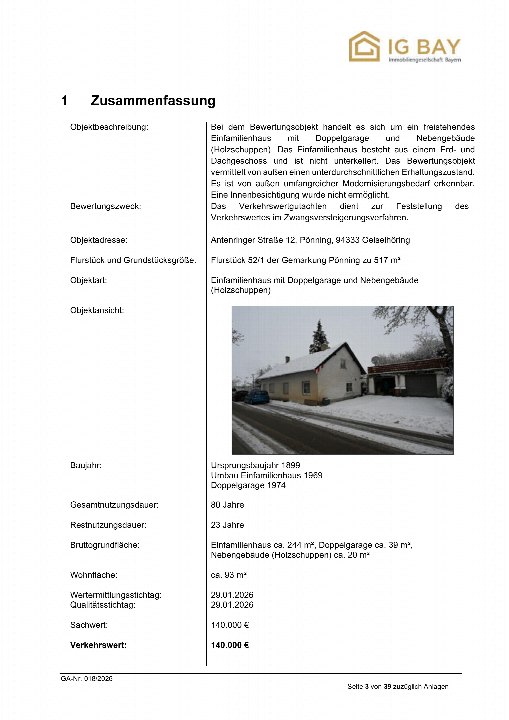 Textseite — Garage in Geiselhöring