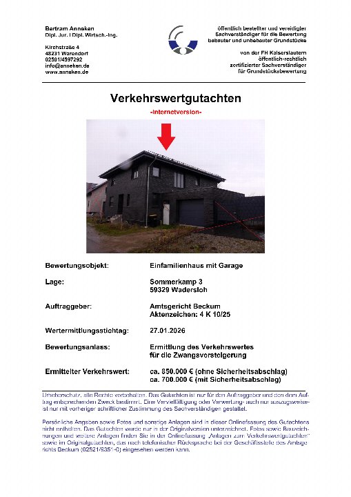 Textseite — Einfamilienhaus in Wadersloh