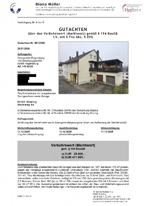 Textseite — Zweifamilienhaus in Regensburg