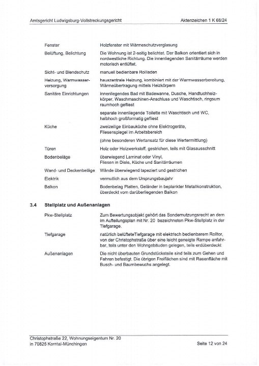 Textseite — Eigentumswohnung in Korntal-Münchingen
