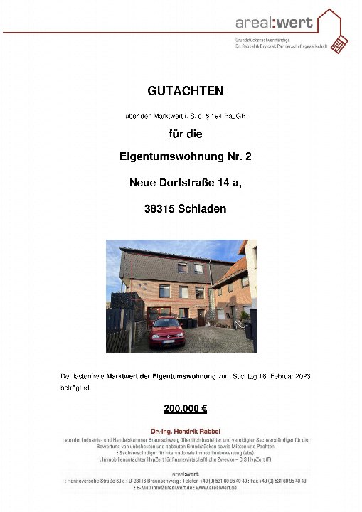 Textseite — Eigentumswohnung in Schladen