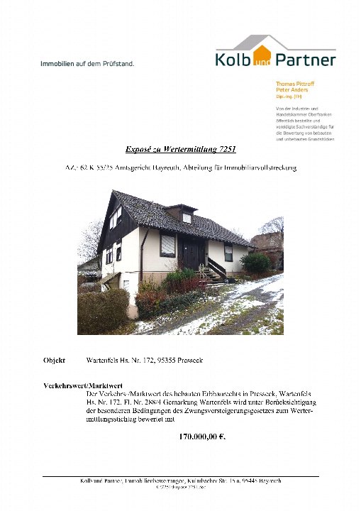 Textseite — Einfamilienhaus in Presseck