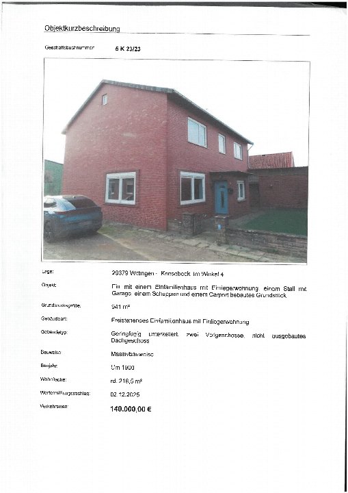 Textseite — Eigentumswohnung in Wittingen